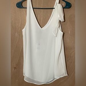 Size large cream color v neck blouse